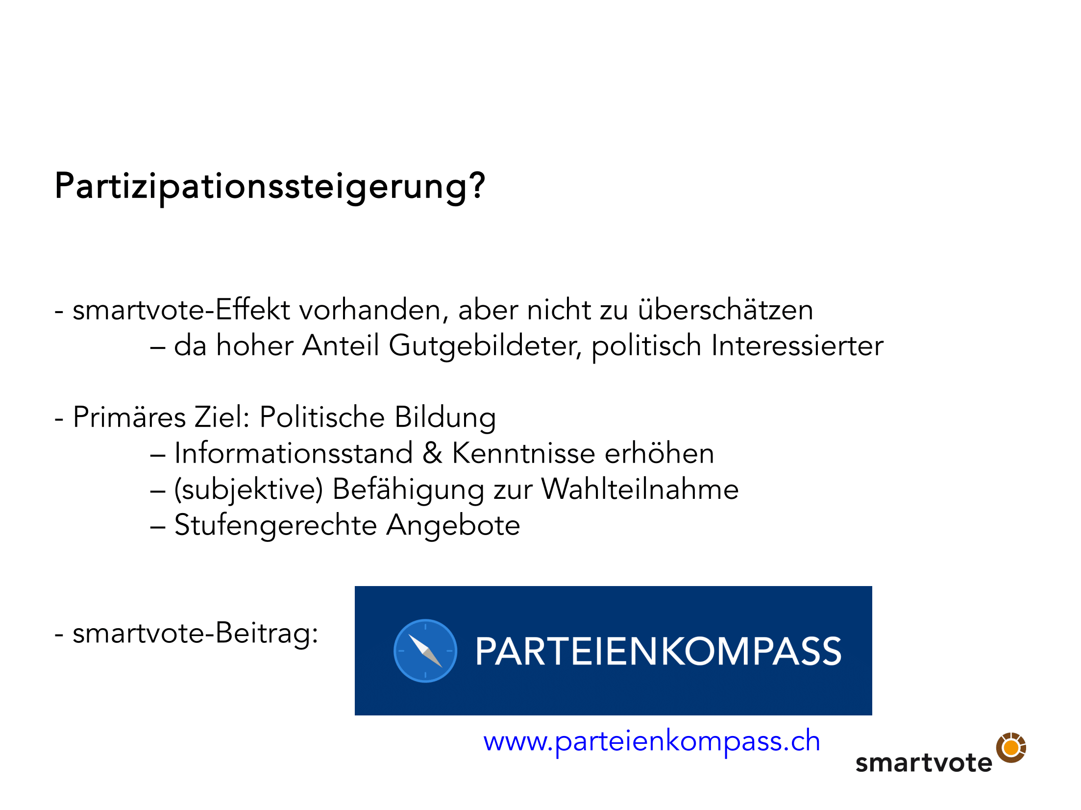 Folien Daniel Schwarz: Mehr Transparenz, stärkere Accountability, smartere Politik?