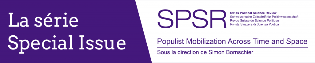 SPSR Special Issue Populisme